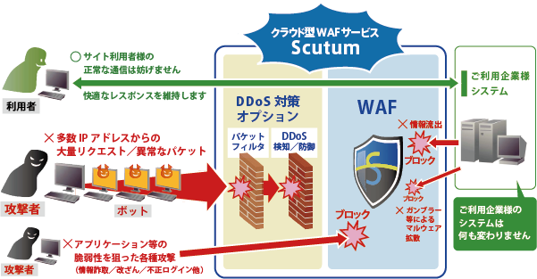 DDoS対策オプションの仕組み
