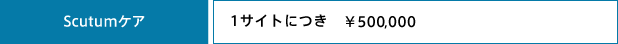 「スキュータムケア」料金表